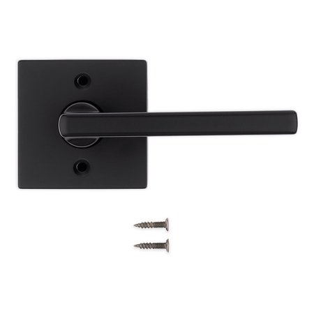 KWIKSET Halifax Iron Black Reversible Dummy Lever Right or Left Handed 97880-949